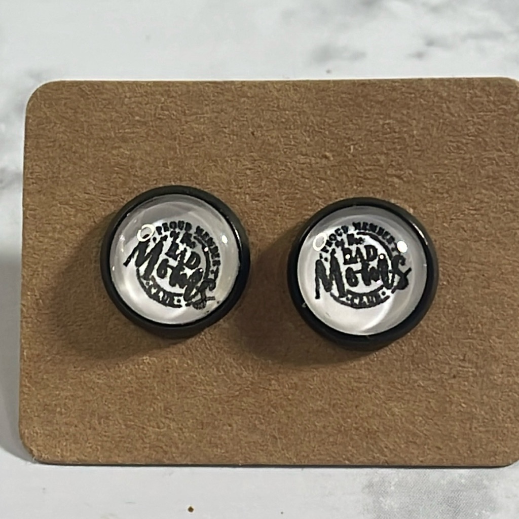 Handcrafted Proud Member Of The Bad Moms Club Stud Earrings